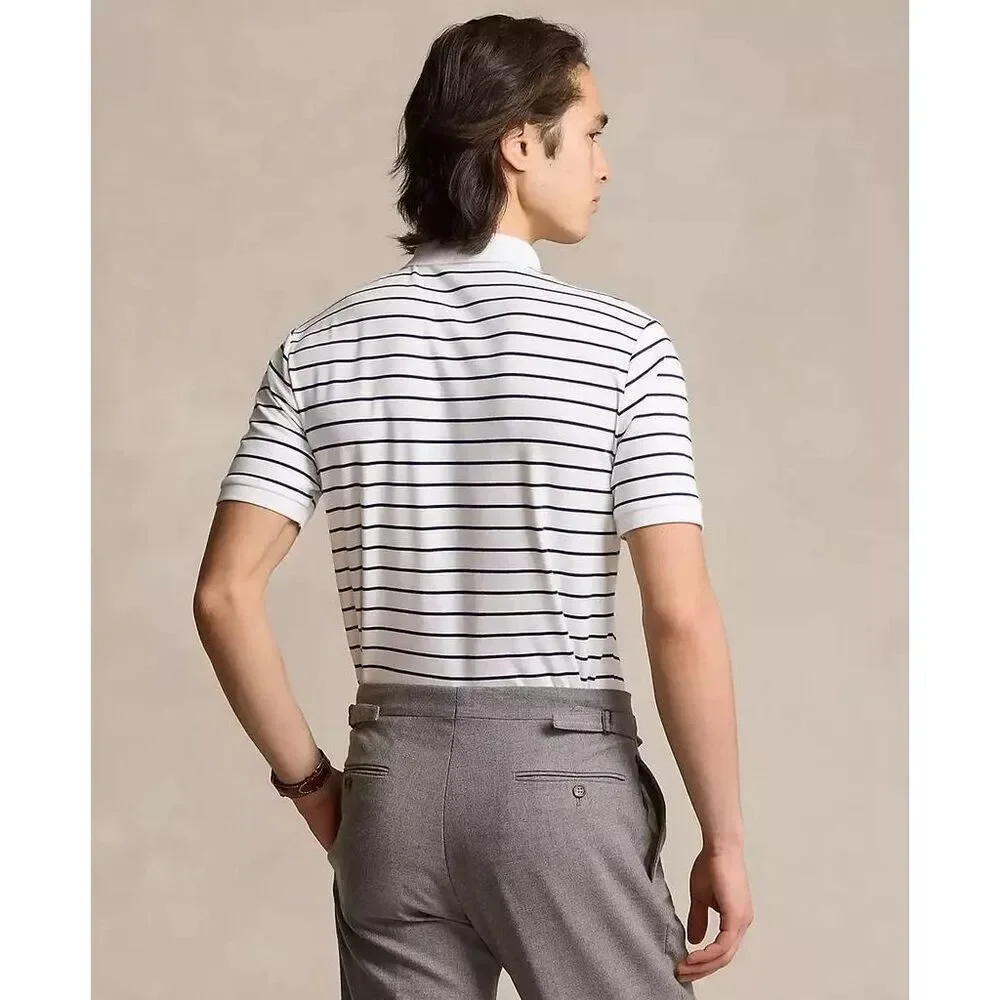 Polo Ralph Lauren NWT Classic Fit Performance Polo Shirt Ceramic White/Refined N